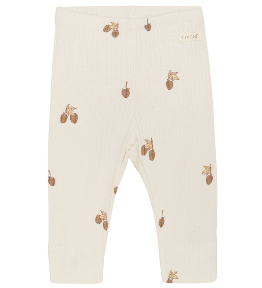 Leggings vita med hallon