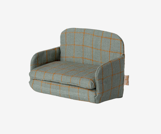 Bäddsoffa, rutig