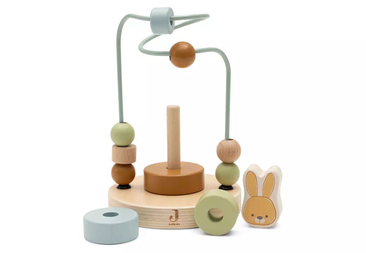 Jollein Trätorn med kulram Bunny Luz