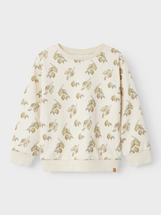 Sweatshirt med citroner