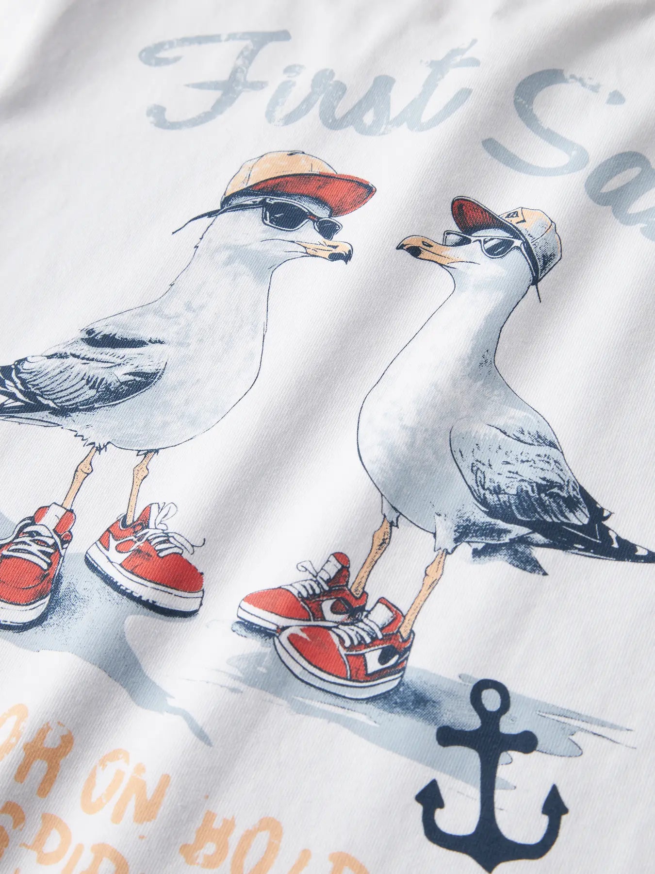 T-shirt Lokan, vit