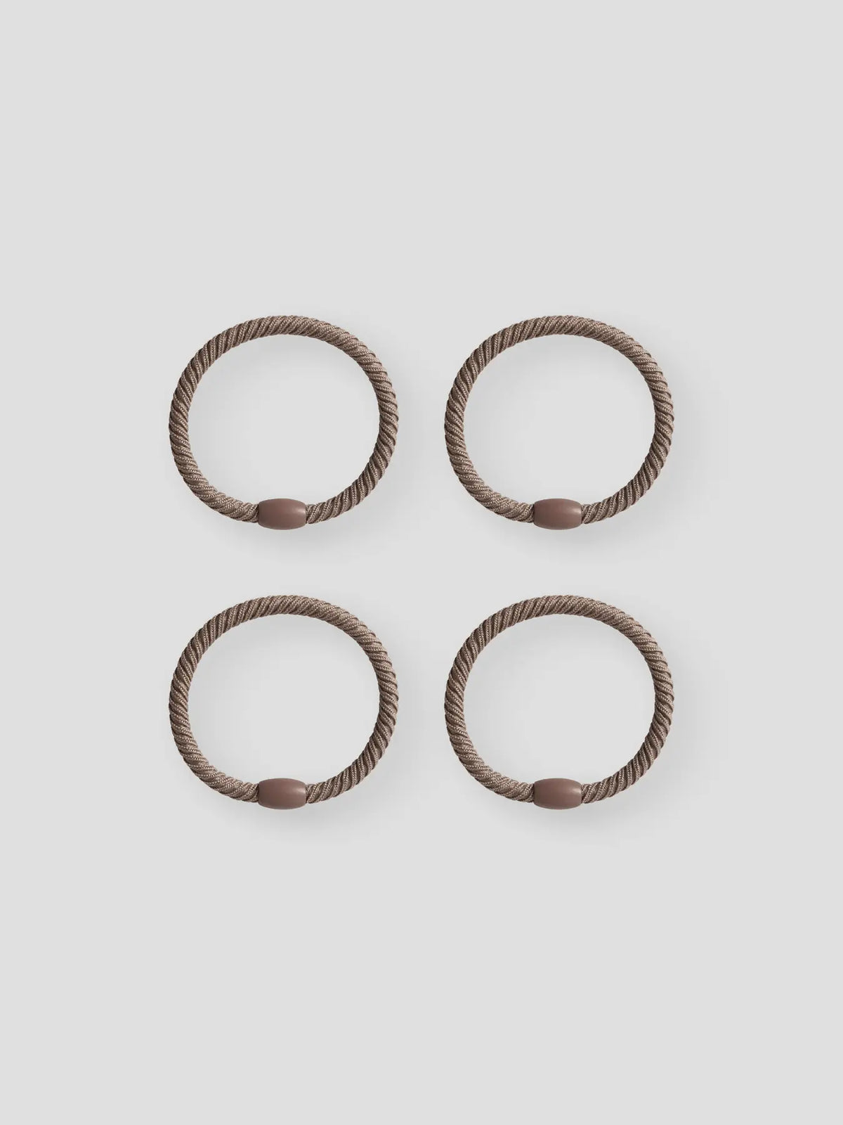 4-pack hårsnoddar Jolena, brun