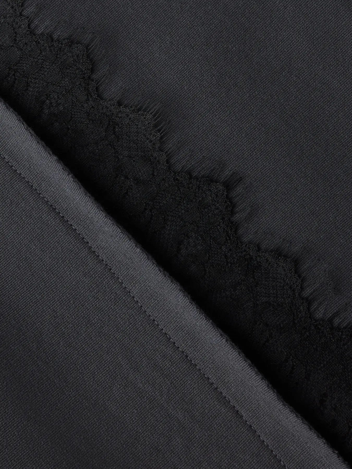 Bella långärmad topp, black oyster
