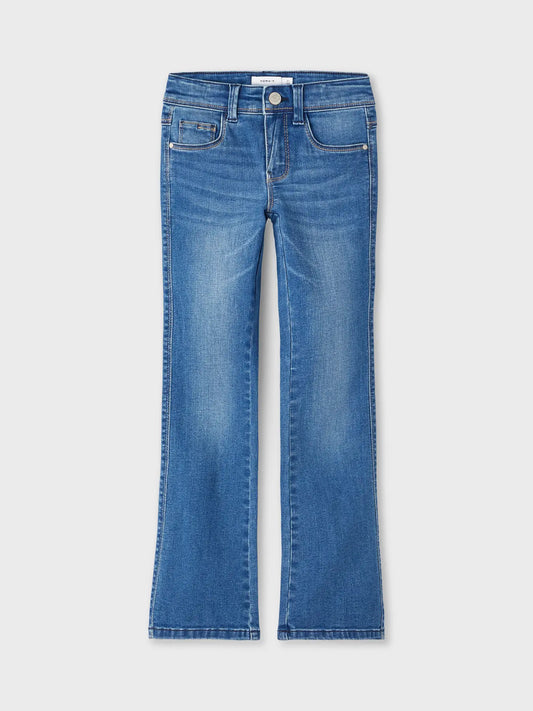 Polly skinny bootcut denimblå