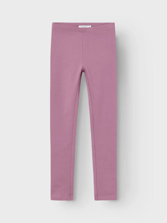 Leggings med borstad insida, rosa