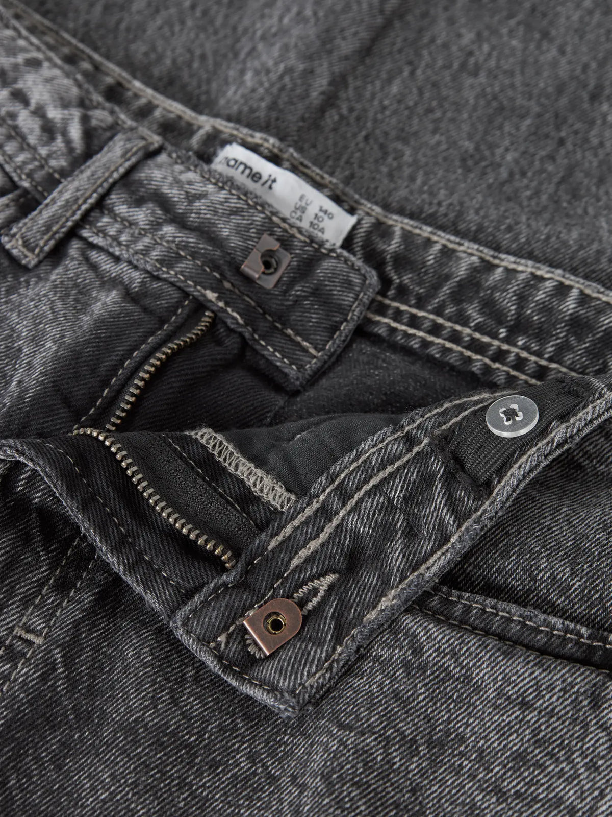 Ryan loose jeans, mörkgrå