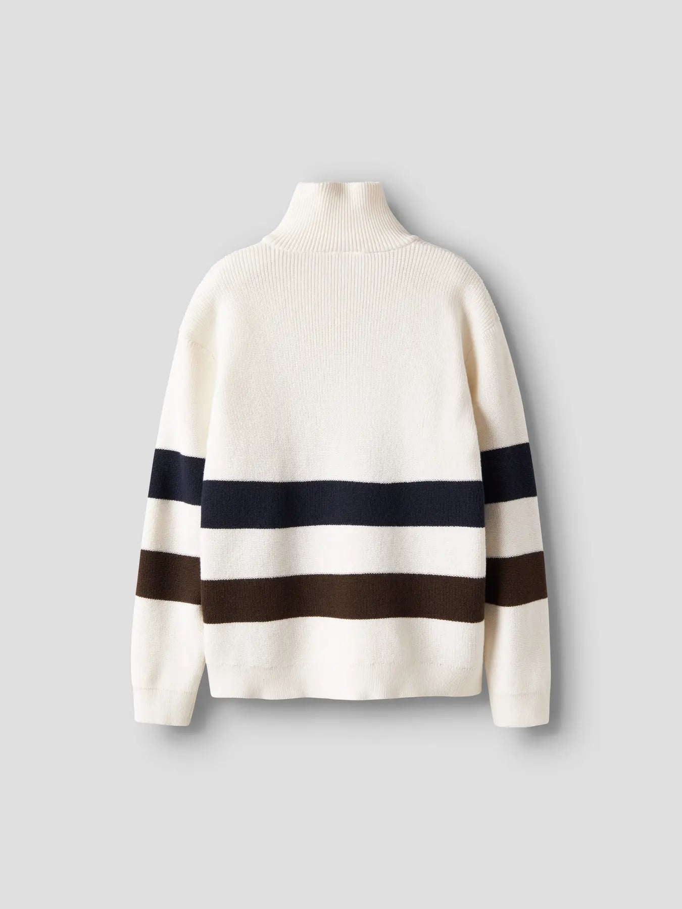 Stickad tröja half zip
