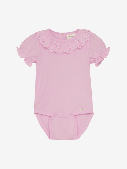 Rosa body med volang