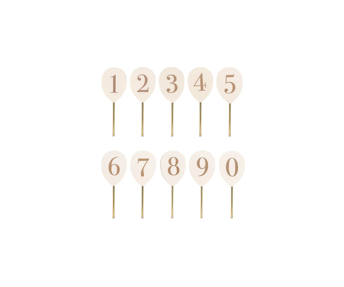 Sifferballonger till ljusstake