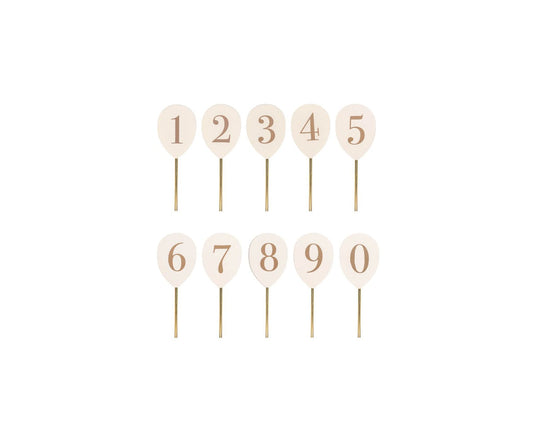 Sifferballonger till ljusstake