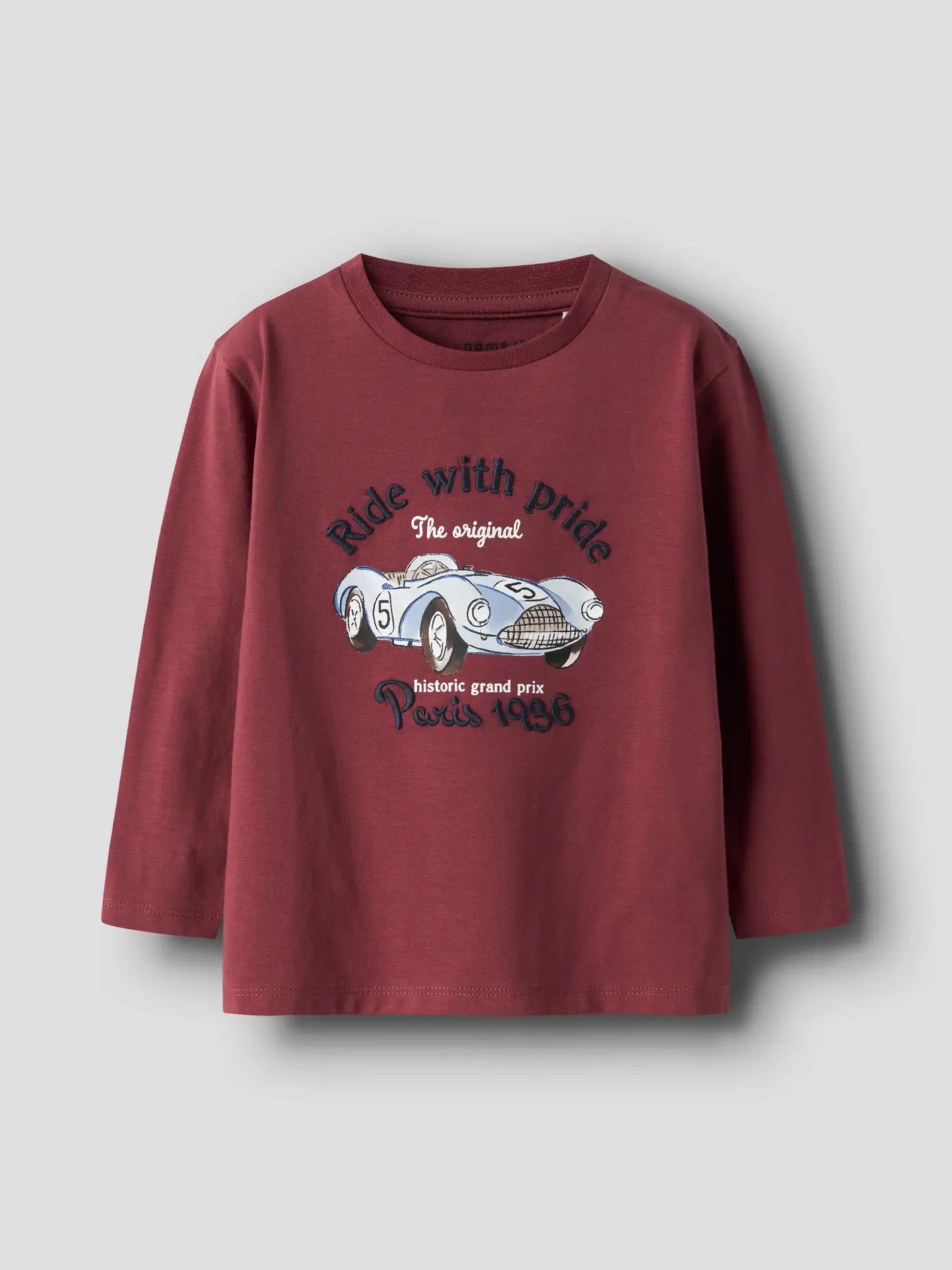 Tröja med racingbil, Röd