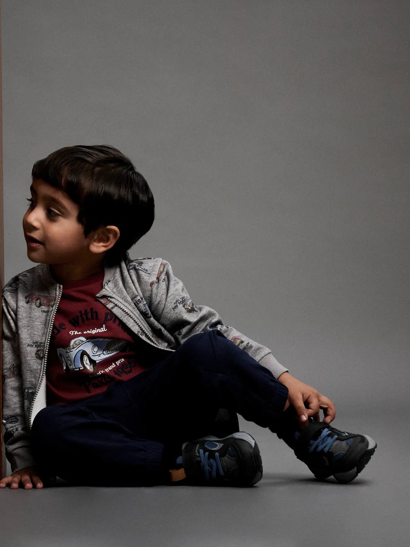 Tröja med racingbil, Röd