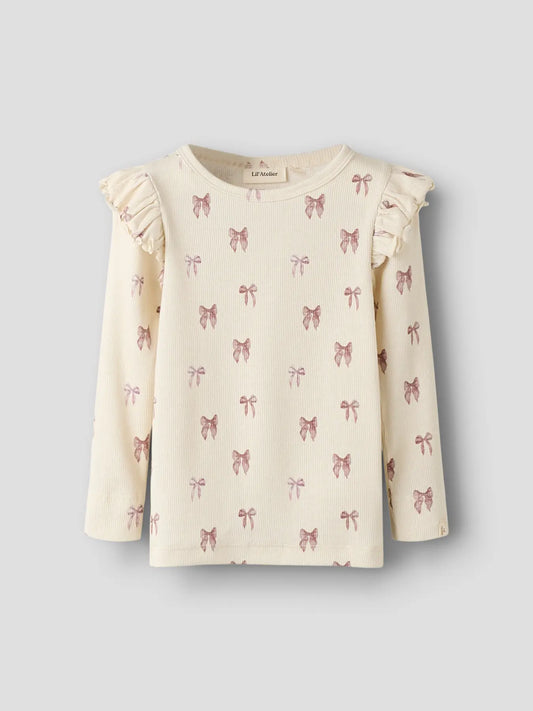 Långärmad tröja med rosetter