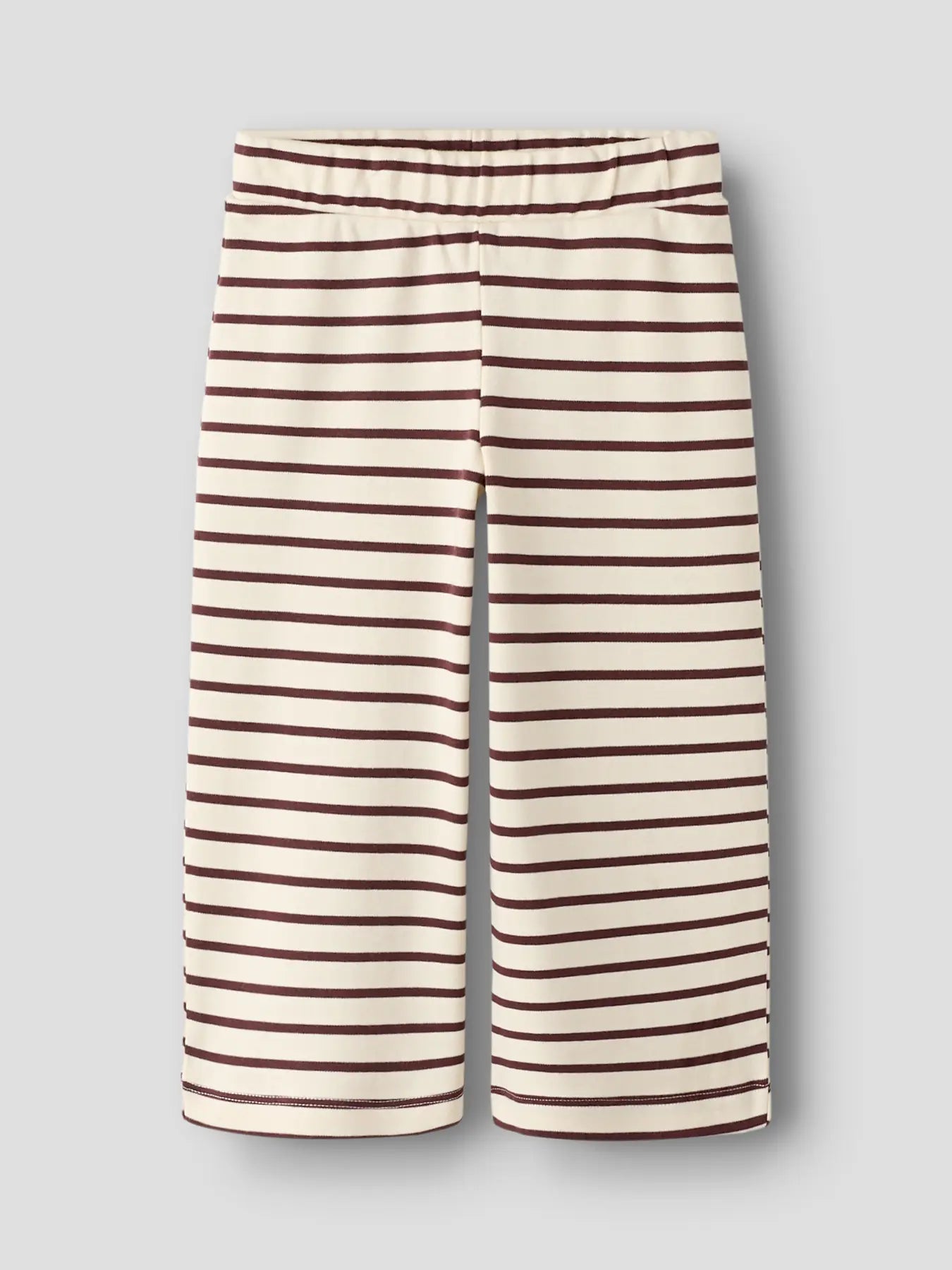 Randiga byxor med vida ben