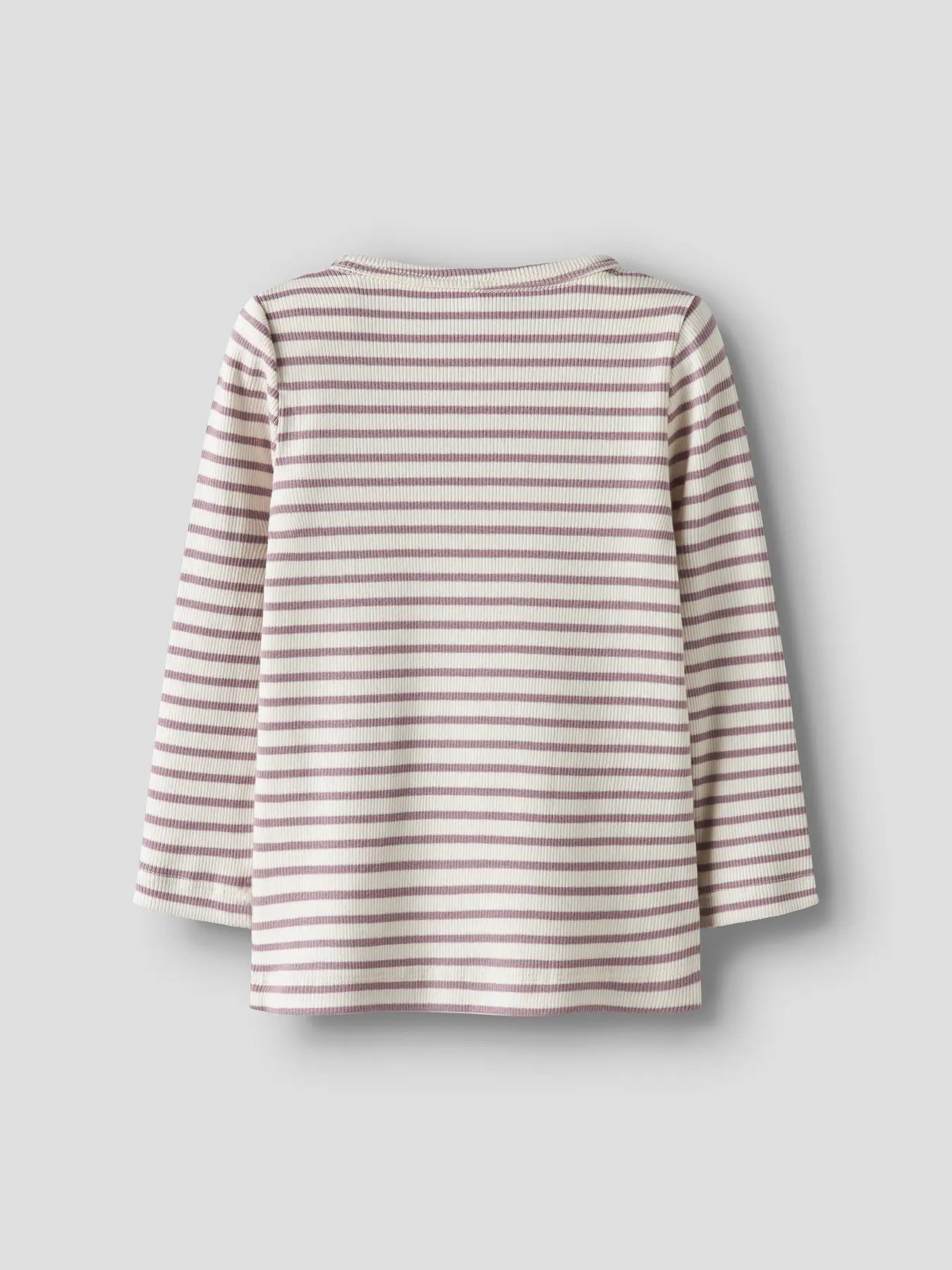 Ribbad långärmad tröja elderberry