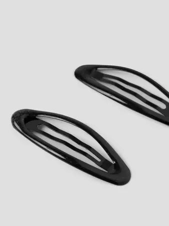 2-pack hårspänne svart