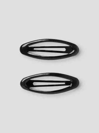 2-pack hårspänne svart