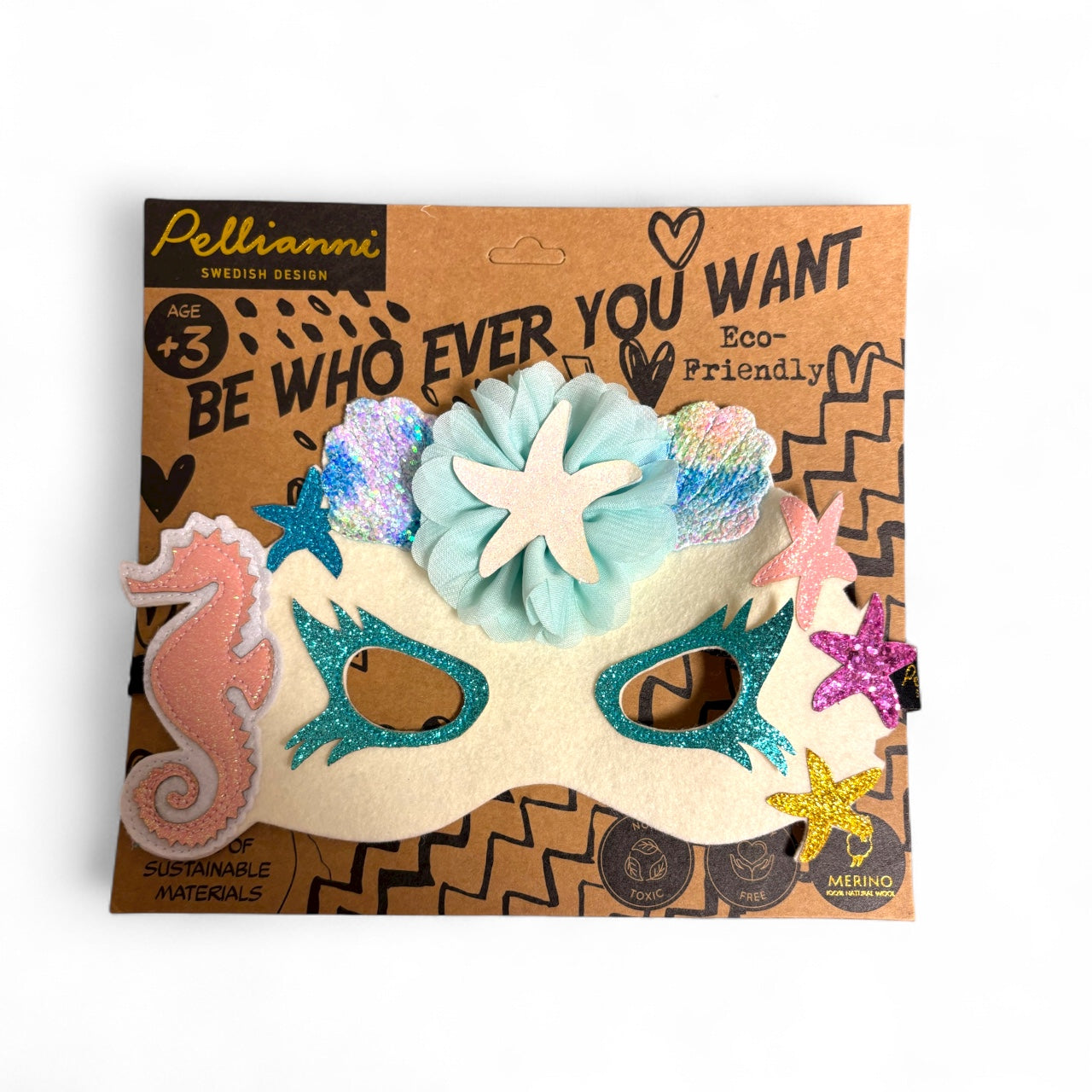 Ansiktsmask Sjöjungfru