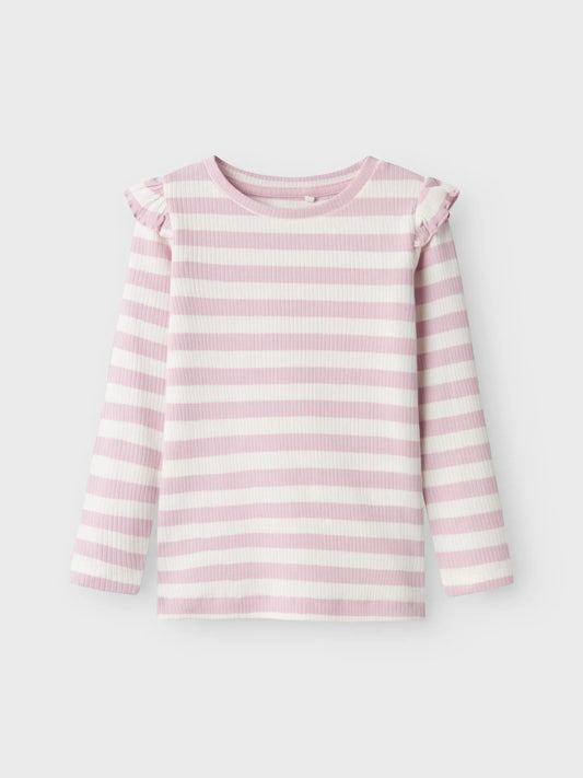 Ribbad randig tröja