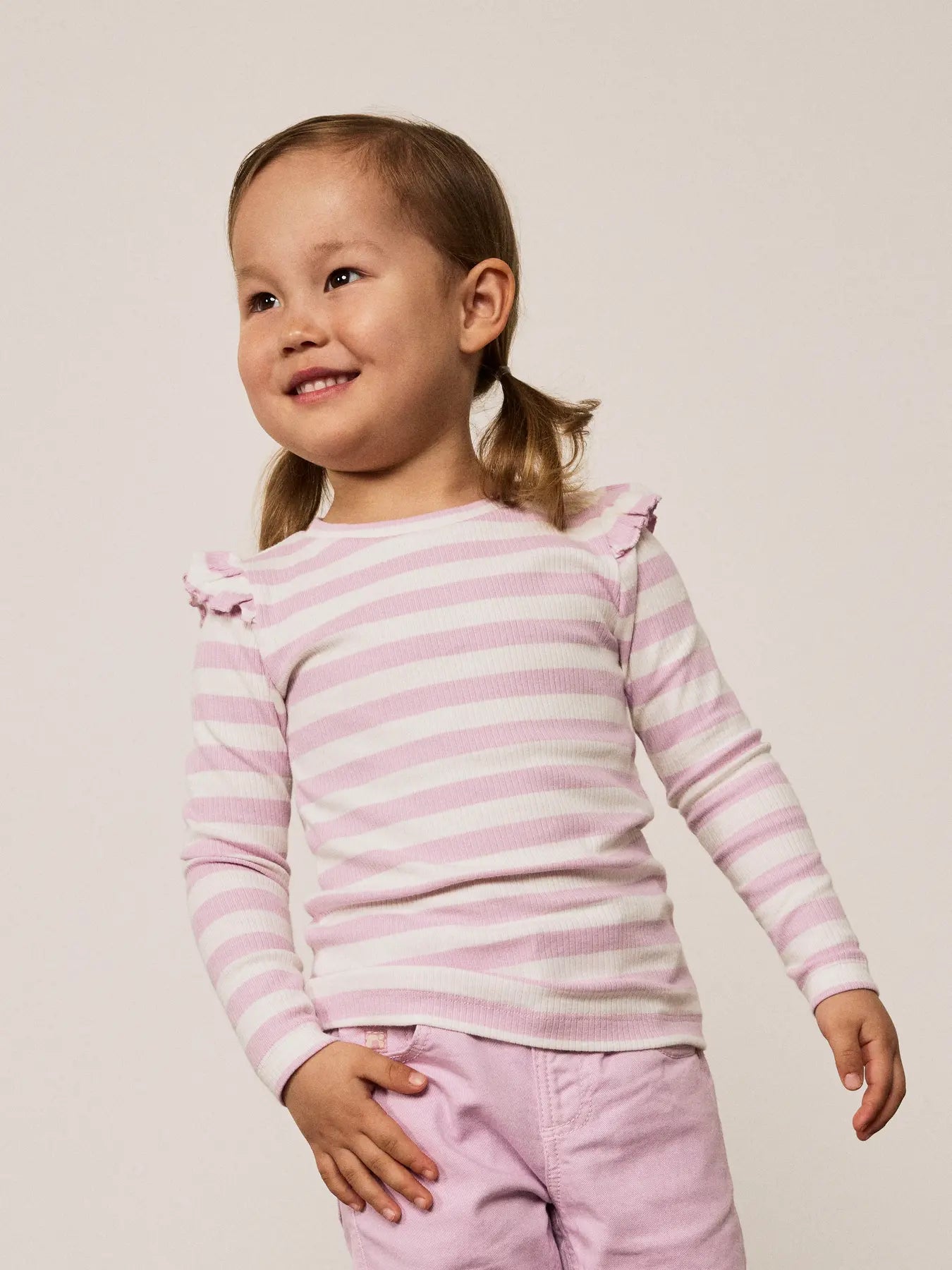 Ribbad randig tröja