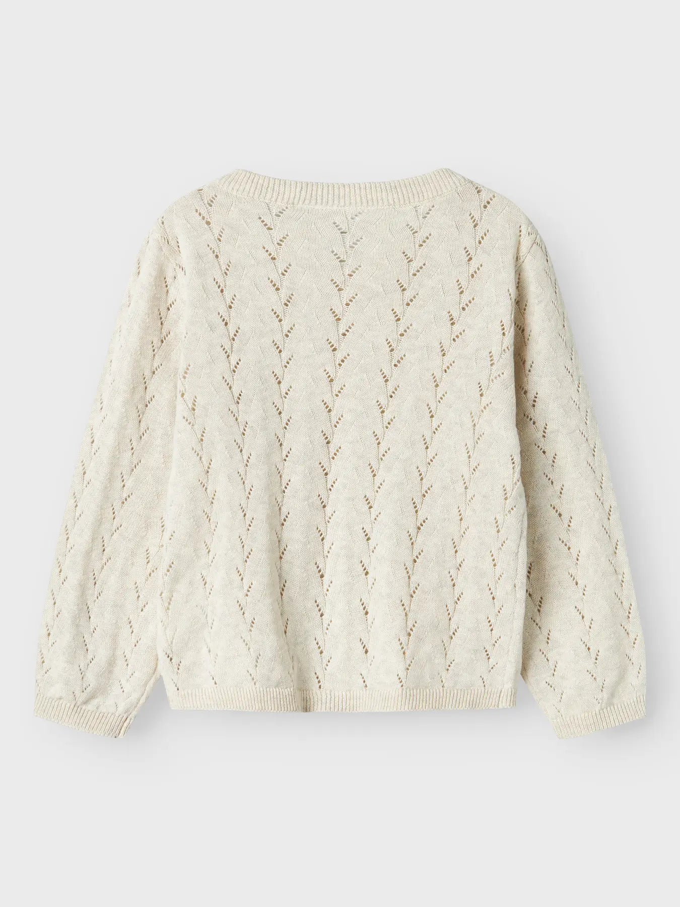 Strukturstickad kofta