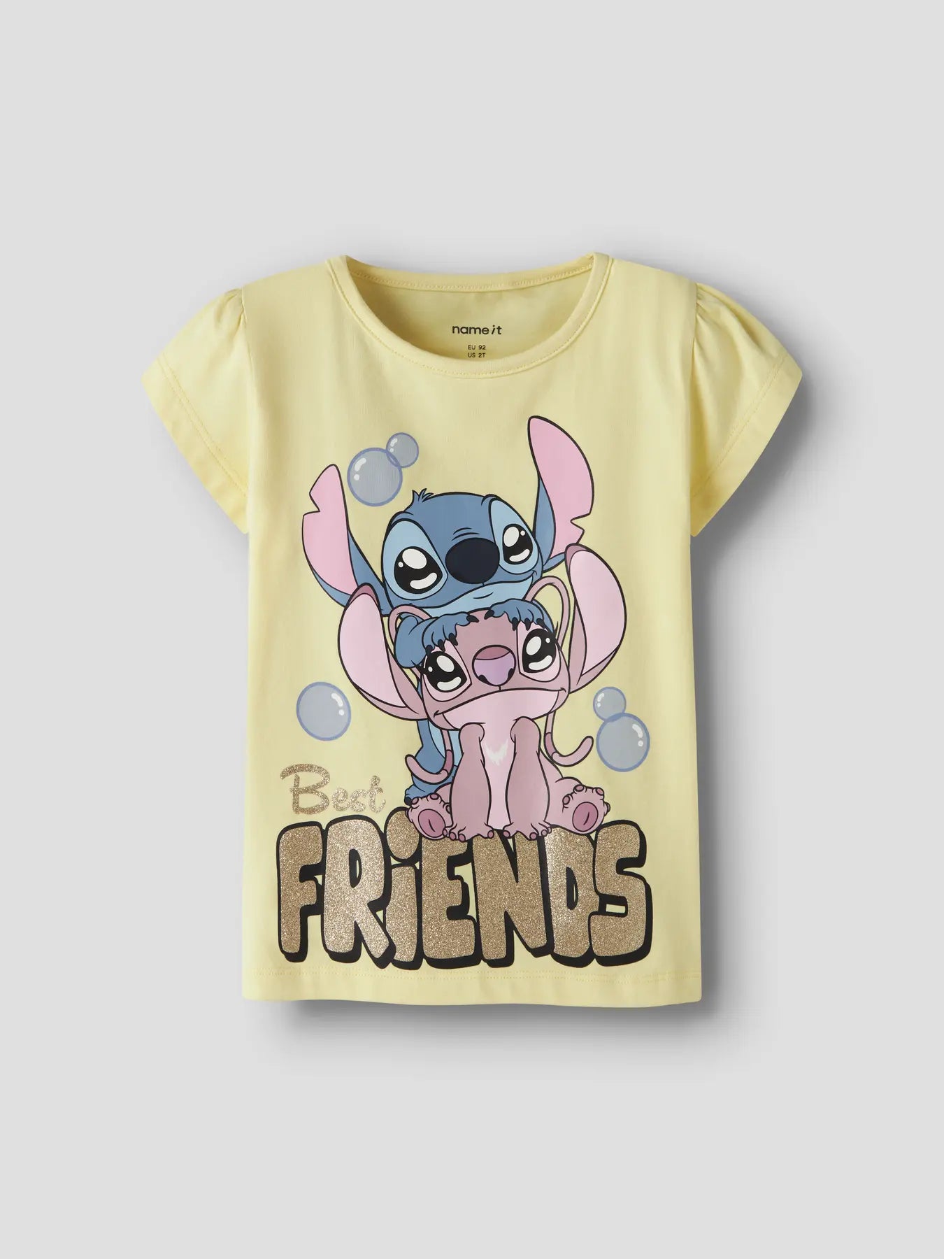 T-shirt Fuba Stitch, gul