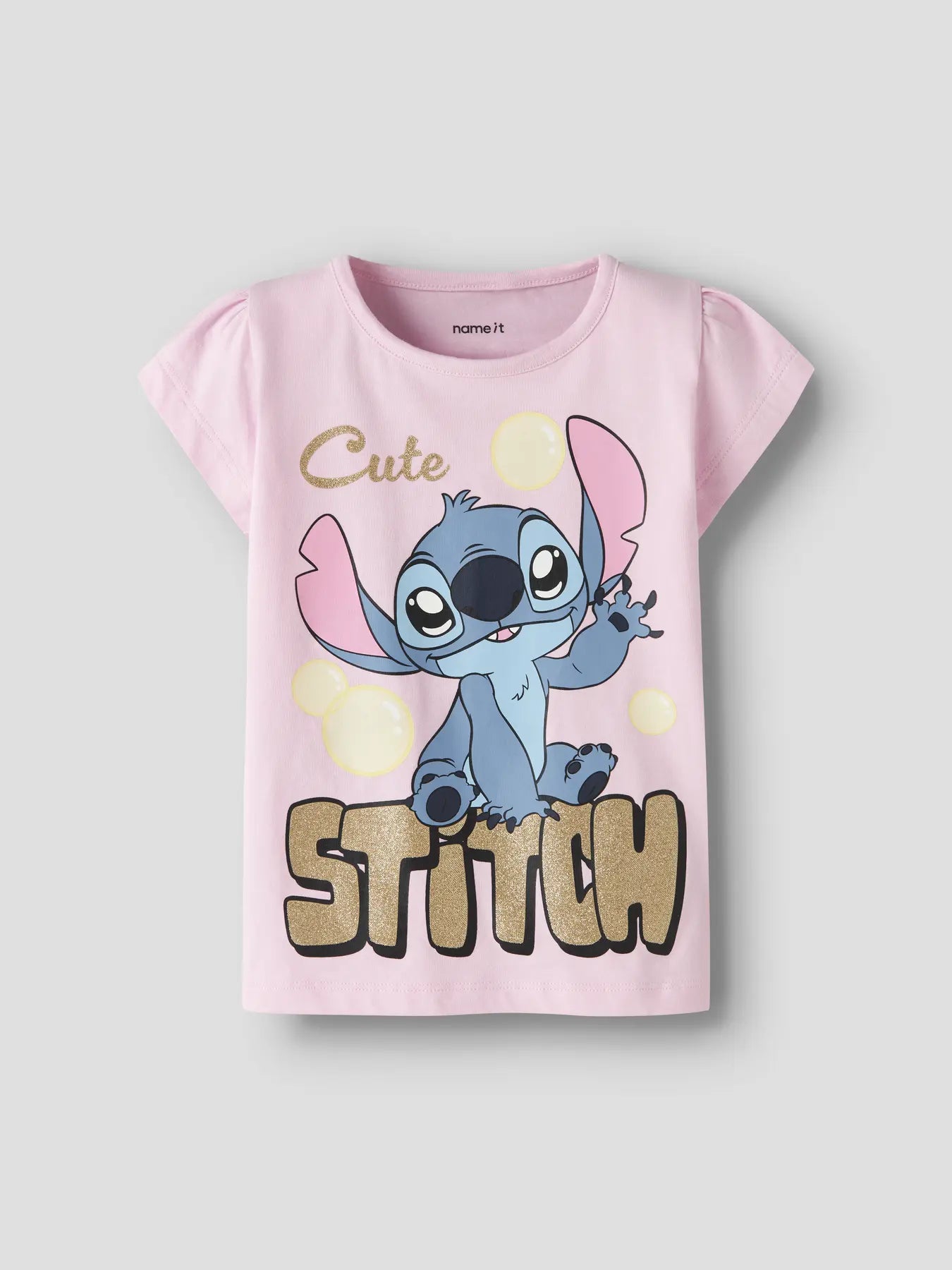 T-shirt Fuba Stitch, rosa