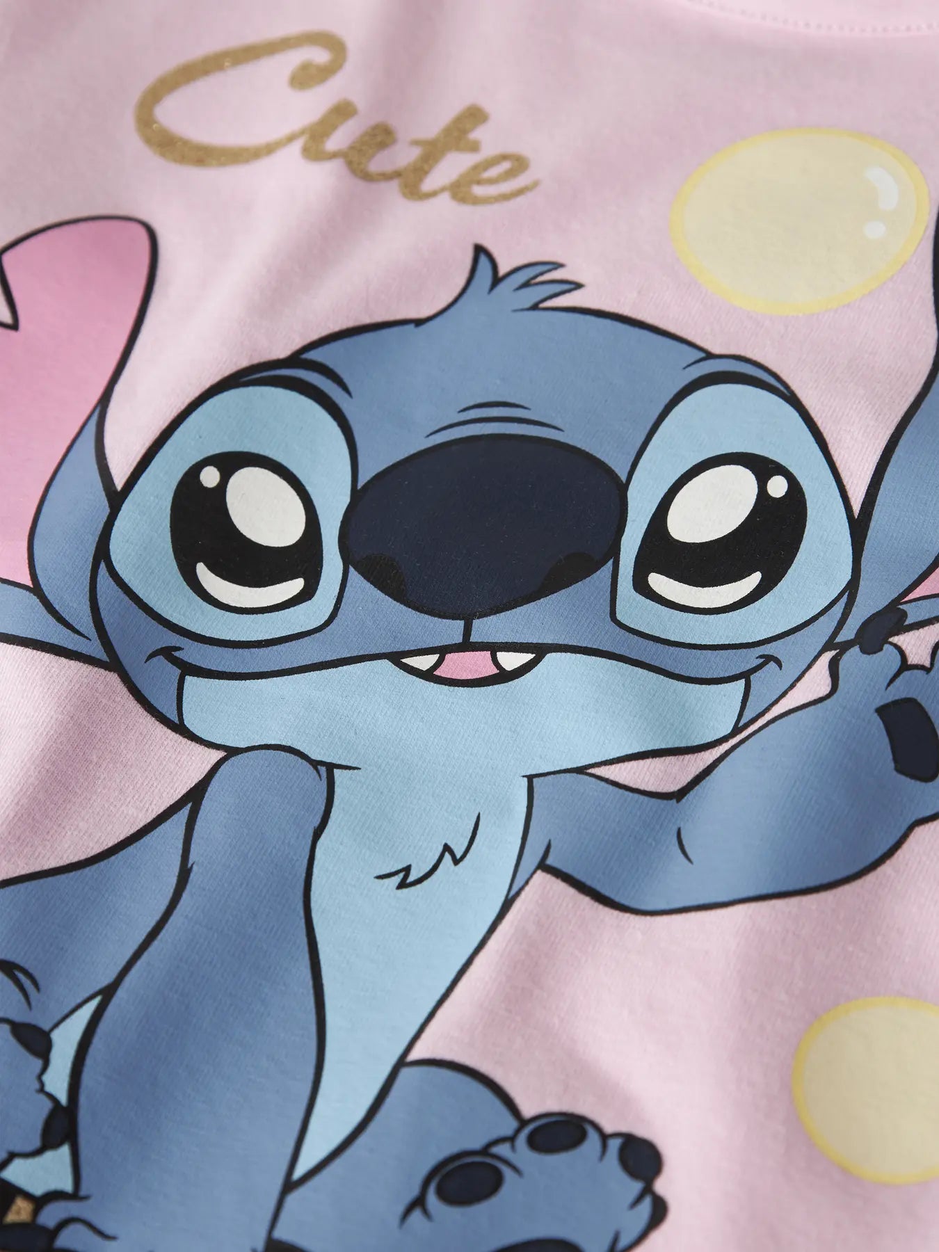 T-shirt Fuba Stitch, rosa