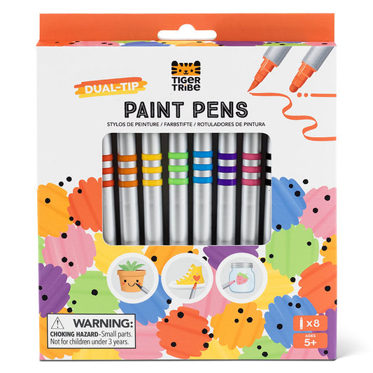 Paint pens dual tip, måla på olika material