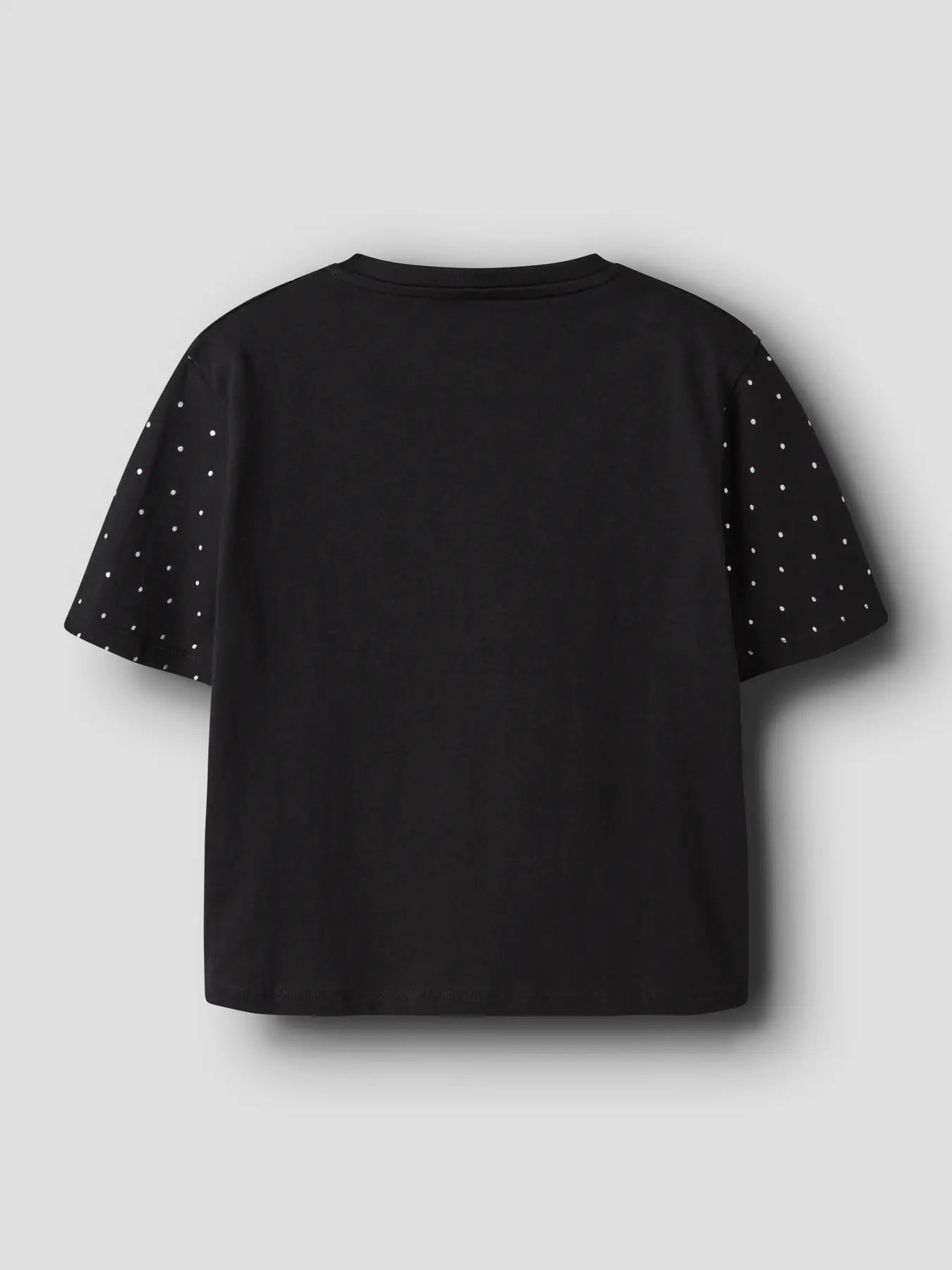 T-shirt med glitter svart