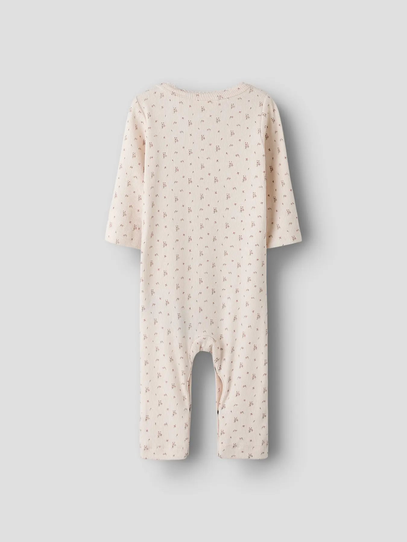 Ljusrosa pyjamas med blommor bebis