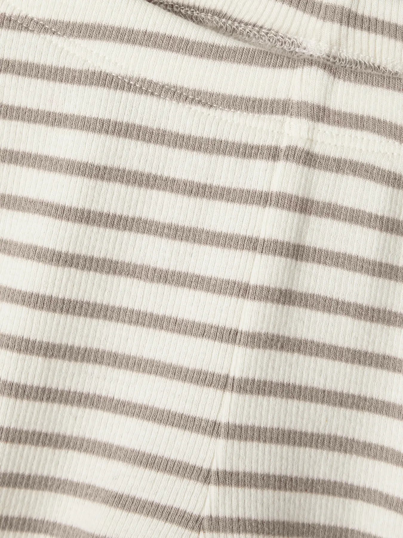 Ribbade leggings, beige/vit