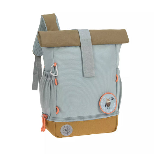 Ryggsäck mini rolltop Nature light blue
