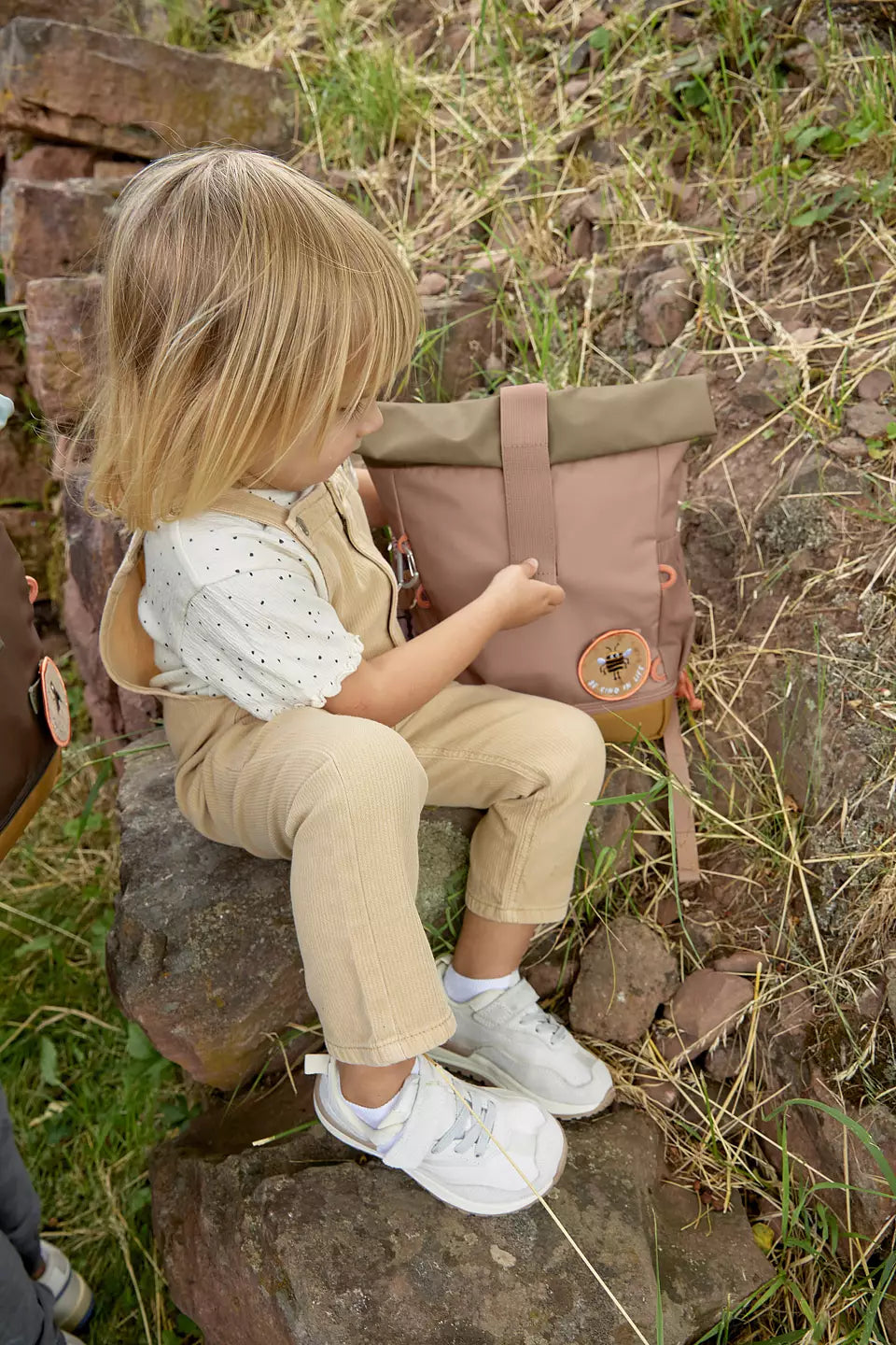 Ryggsäck mini rolltop Nature hazelnut