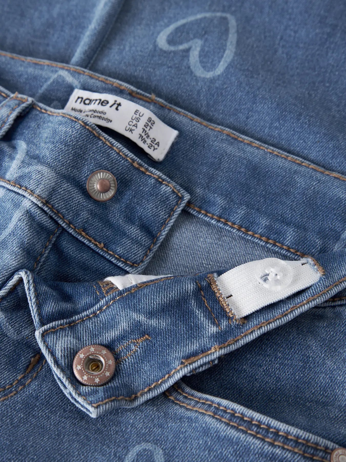 Jeans Rose hjärtan