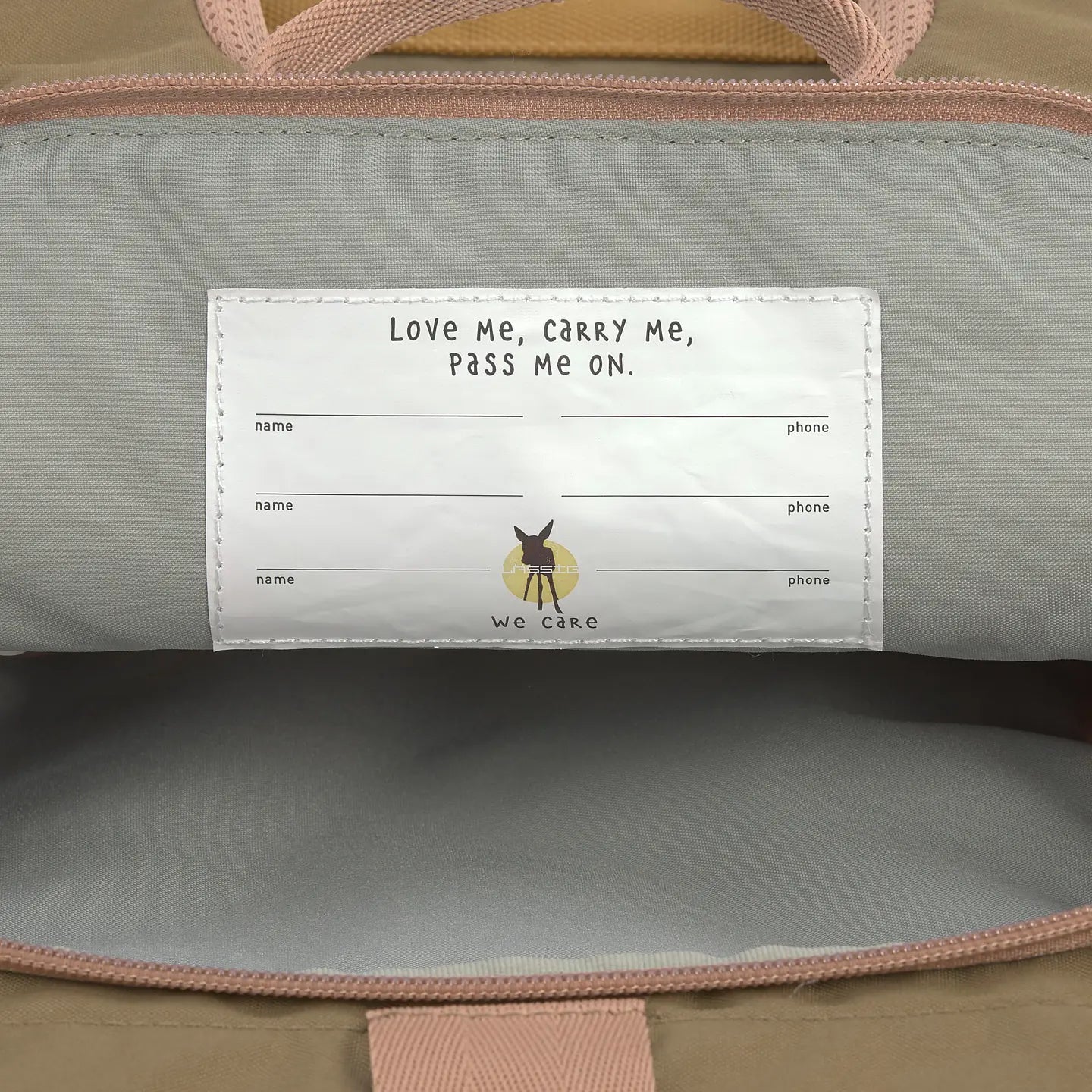 Ryggsäck mini rolltop Nature hazelnut