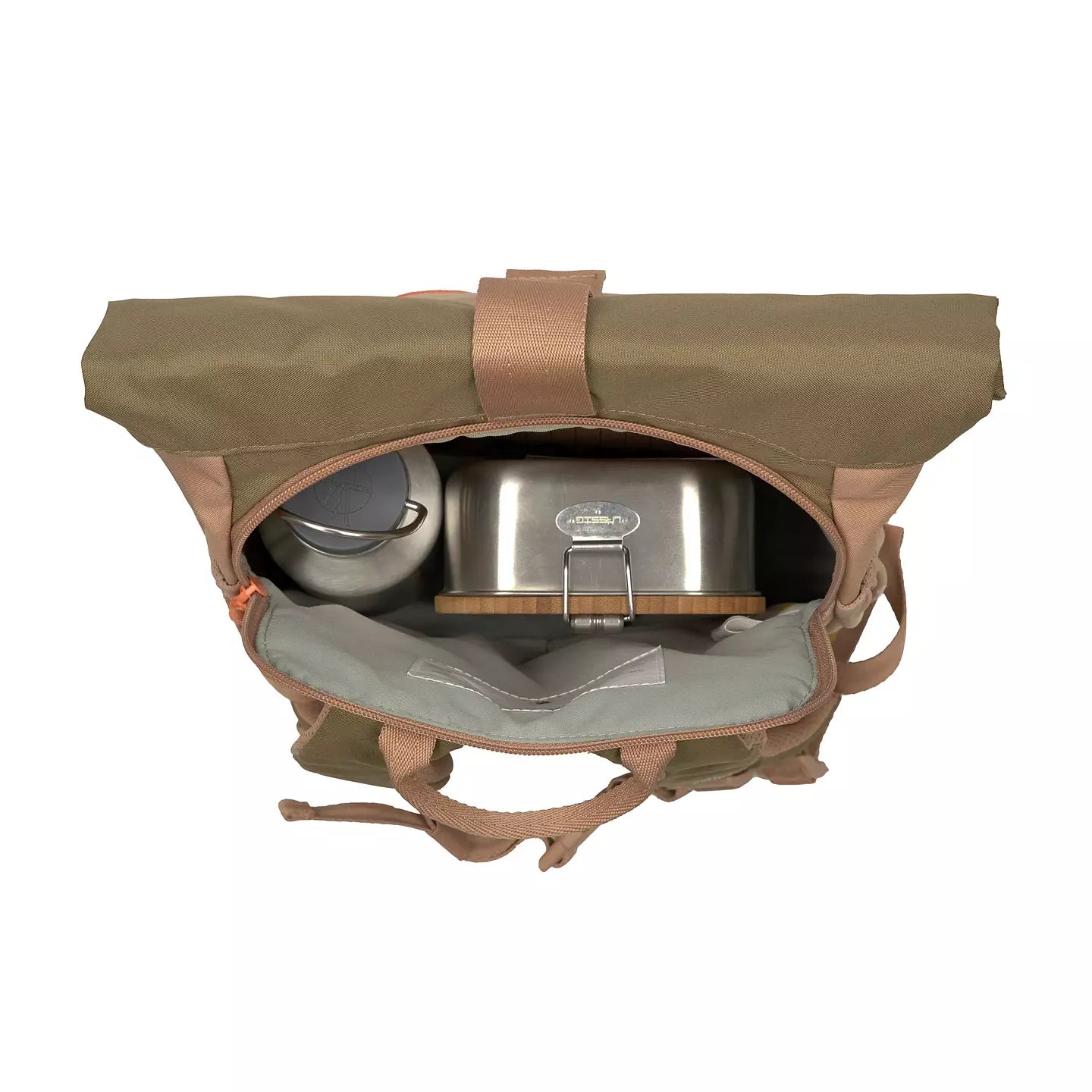 Ryggsäck mini rolltop Nature hazelnut