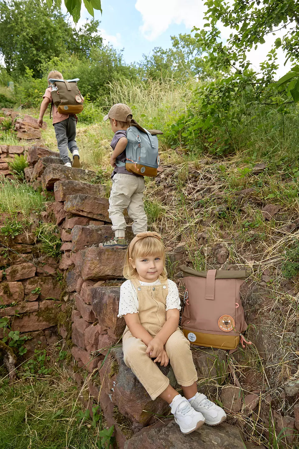 Ryggsäck mini rolltop Nature hazelnut