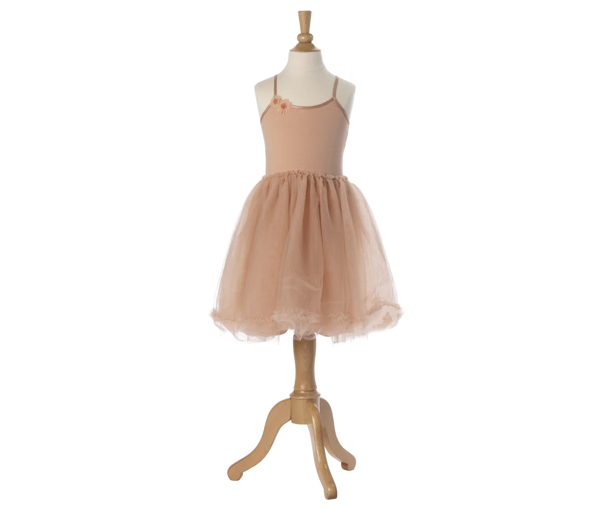 Ballerinaklänning med tyll 2-3 år ljusrosa