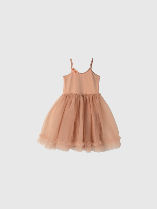 Ballerinaklänning med tyll 2-3 år ljusrosa