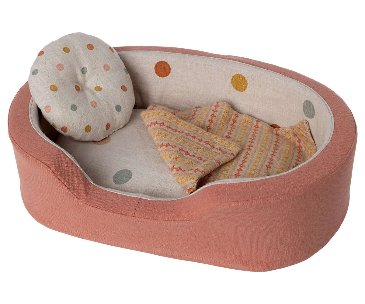 Cosy basket medium, coral