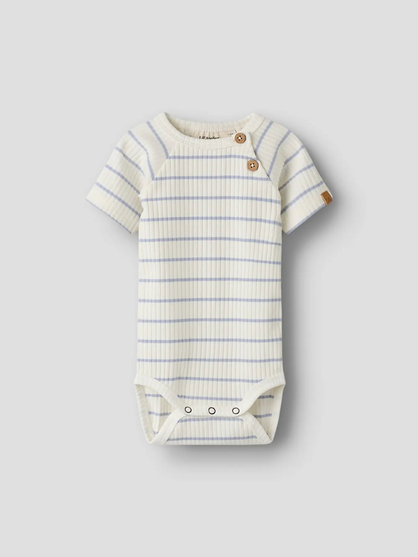 Body Kail kortärmad, ljusblå rand