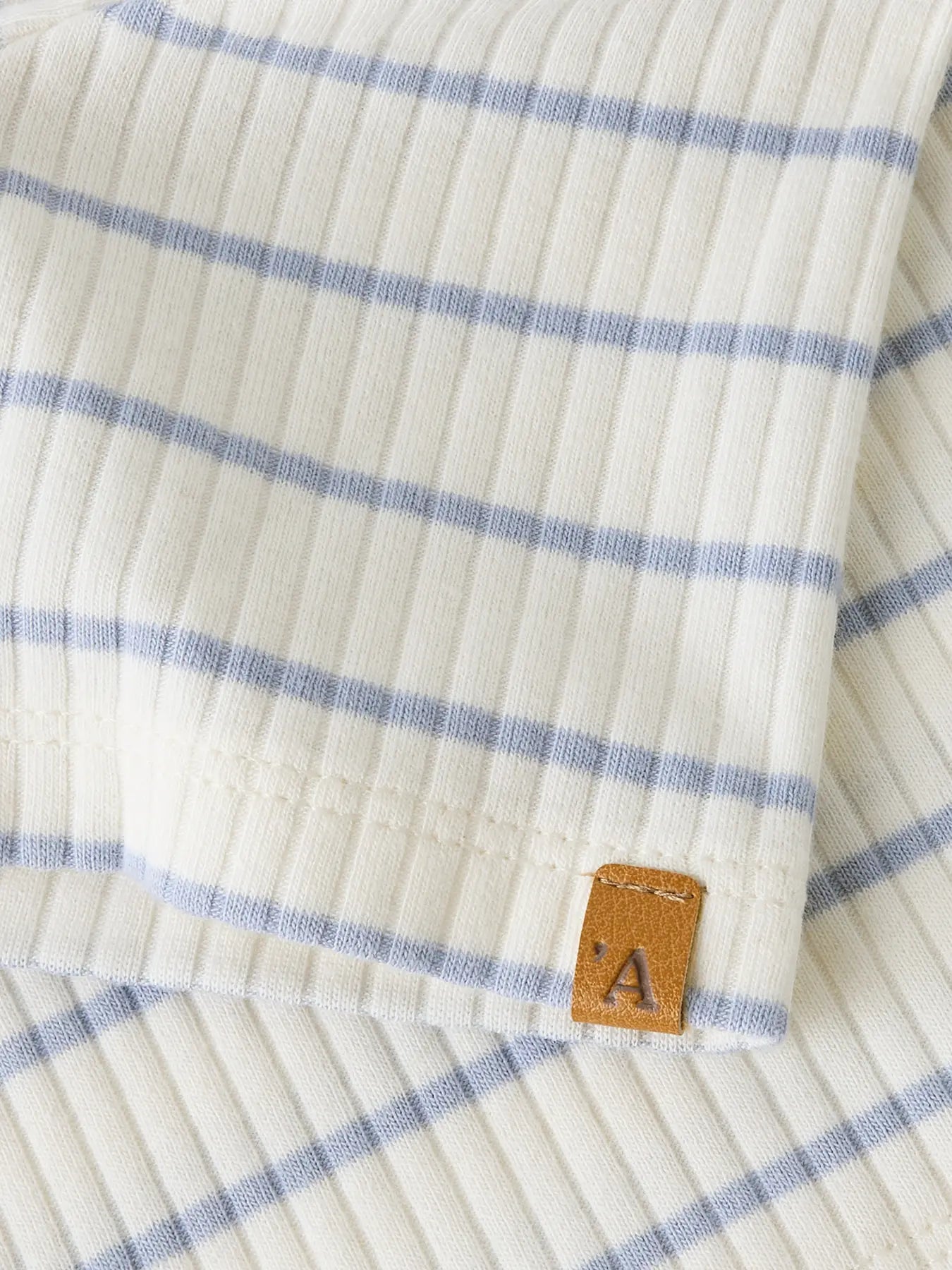 T-shirt Kail, ljusblå ränder