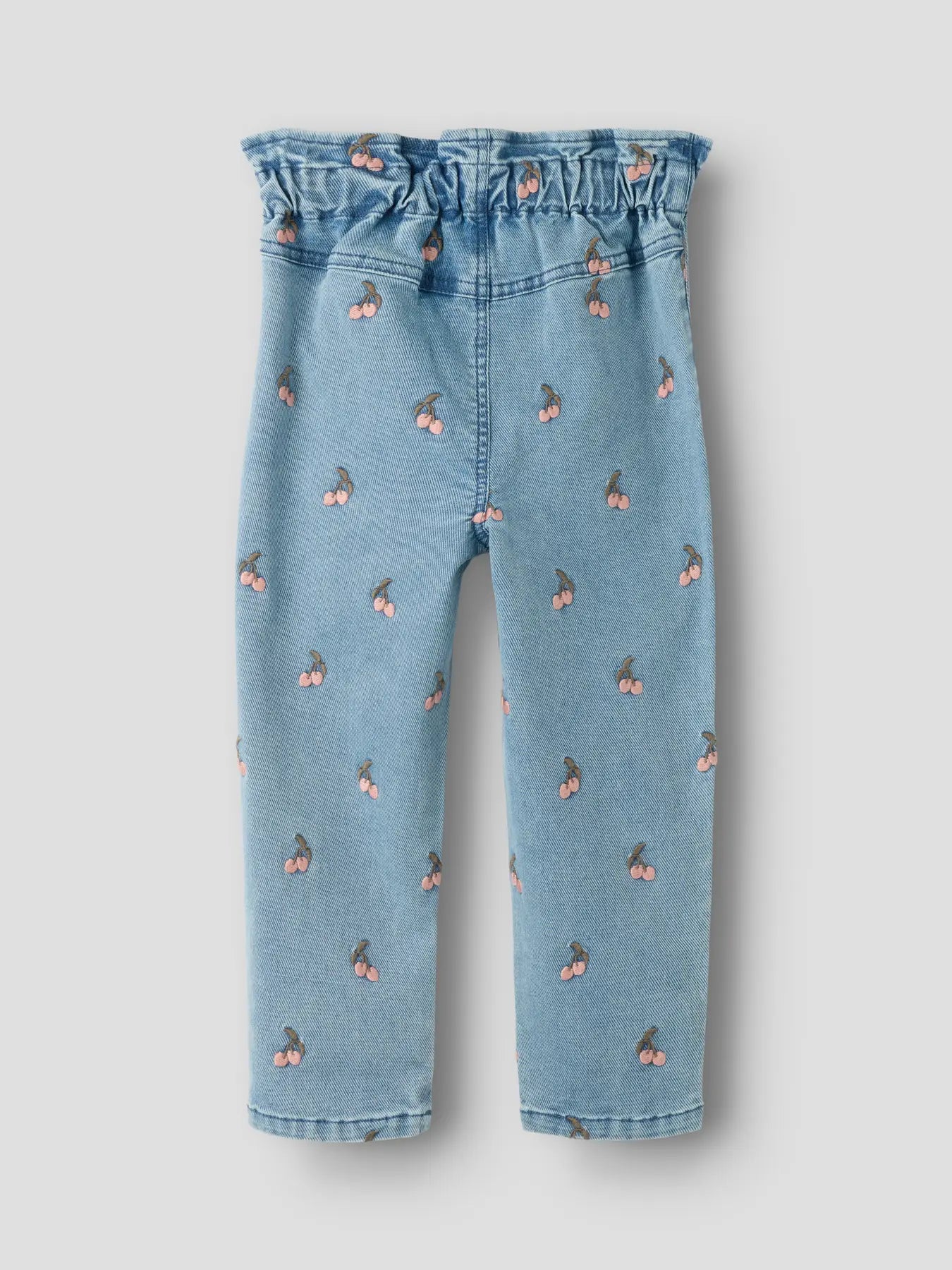 Jeans loose fit med körsbär