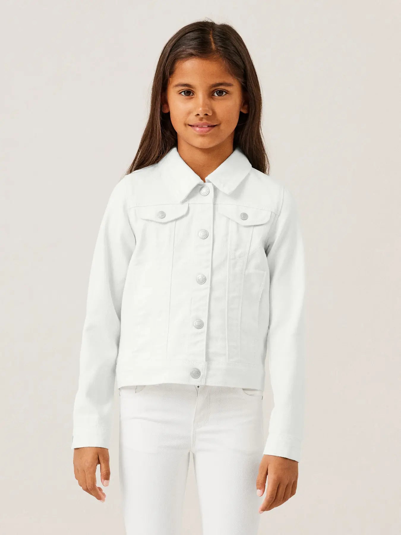 Jeansjacka vit