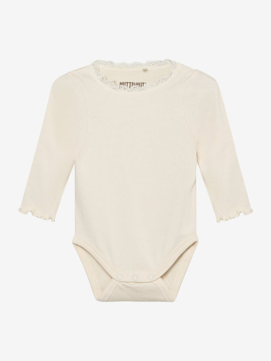Body med spets, vit
