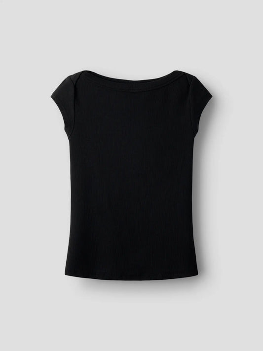 Topp med båtringning, svart