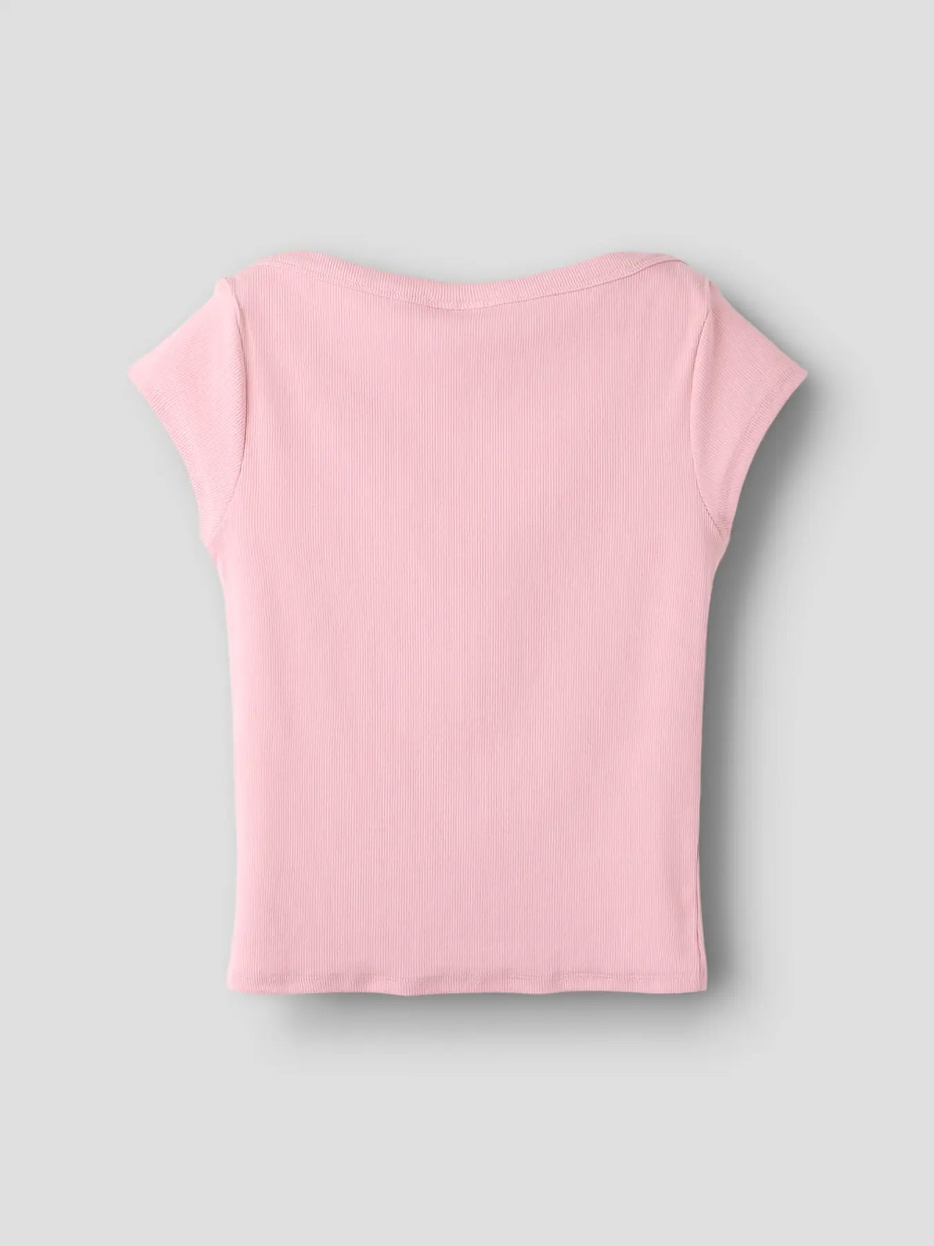 Kortärmad Topp Envo med båtringning, rosa