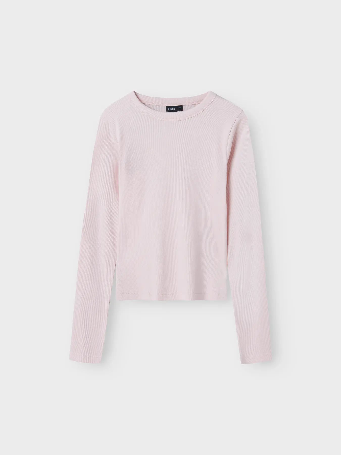 Ribbad långärmad tröja