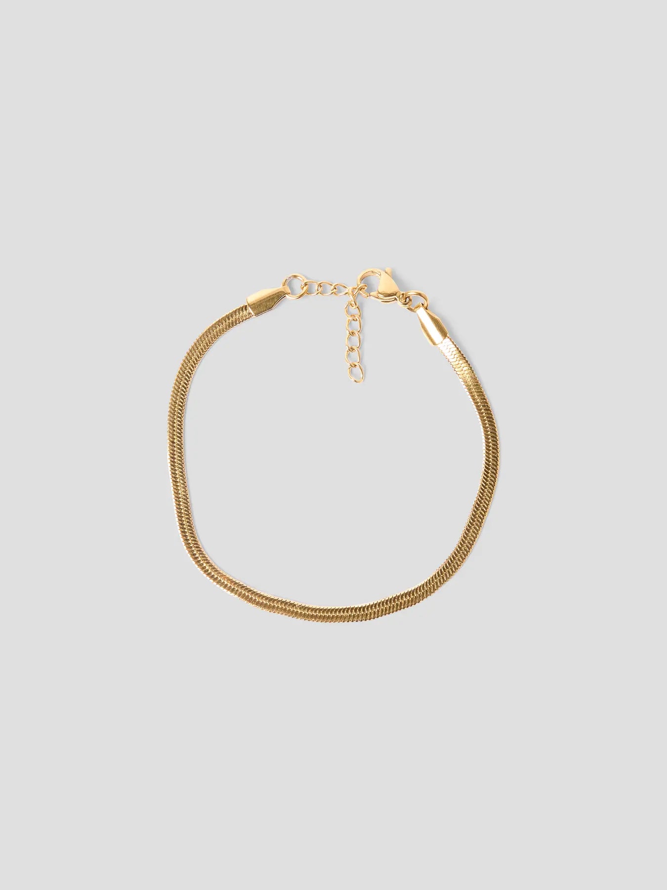 Armband Flat, guldfärgat